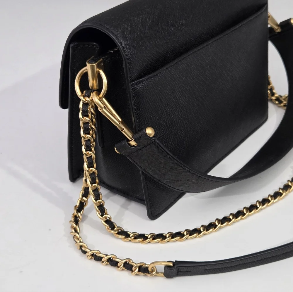 EXCELLENT TORY BURCH ROBINSON DOUBLE STRAP CONVERTIBLE SHOULDER BAG